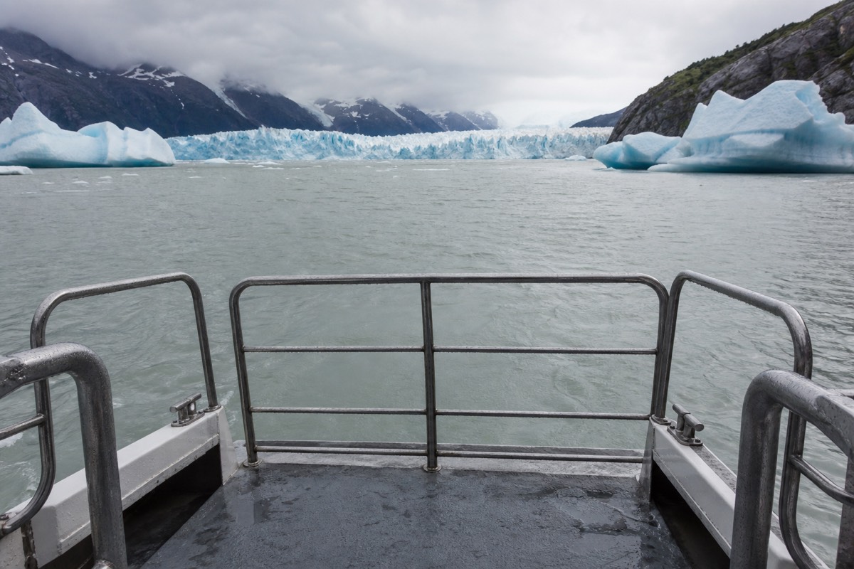 The catamaran crossing on the way into the park
