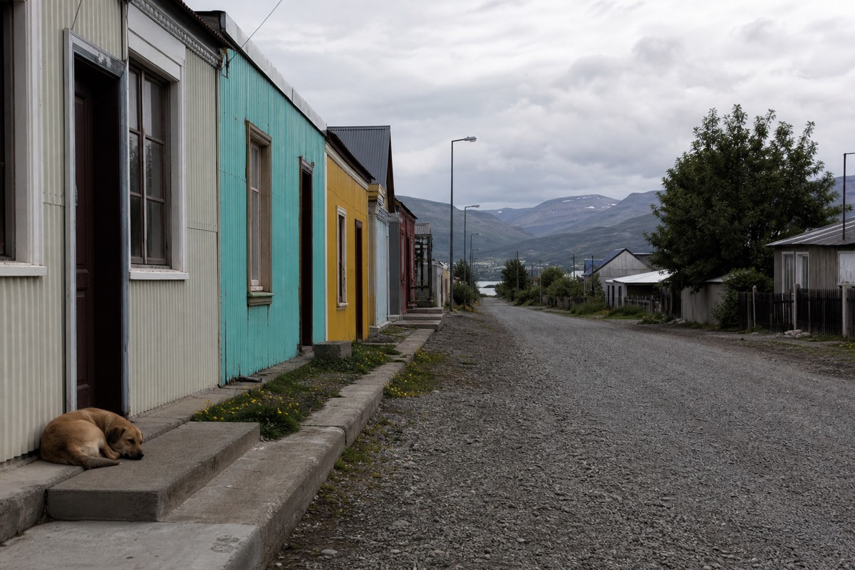 The waterfront at Puerto Natales
