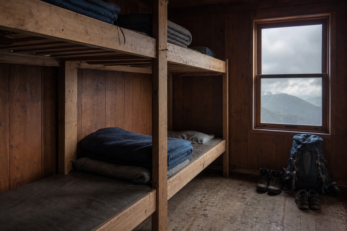 A mountain refuge on the W Trek route