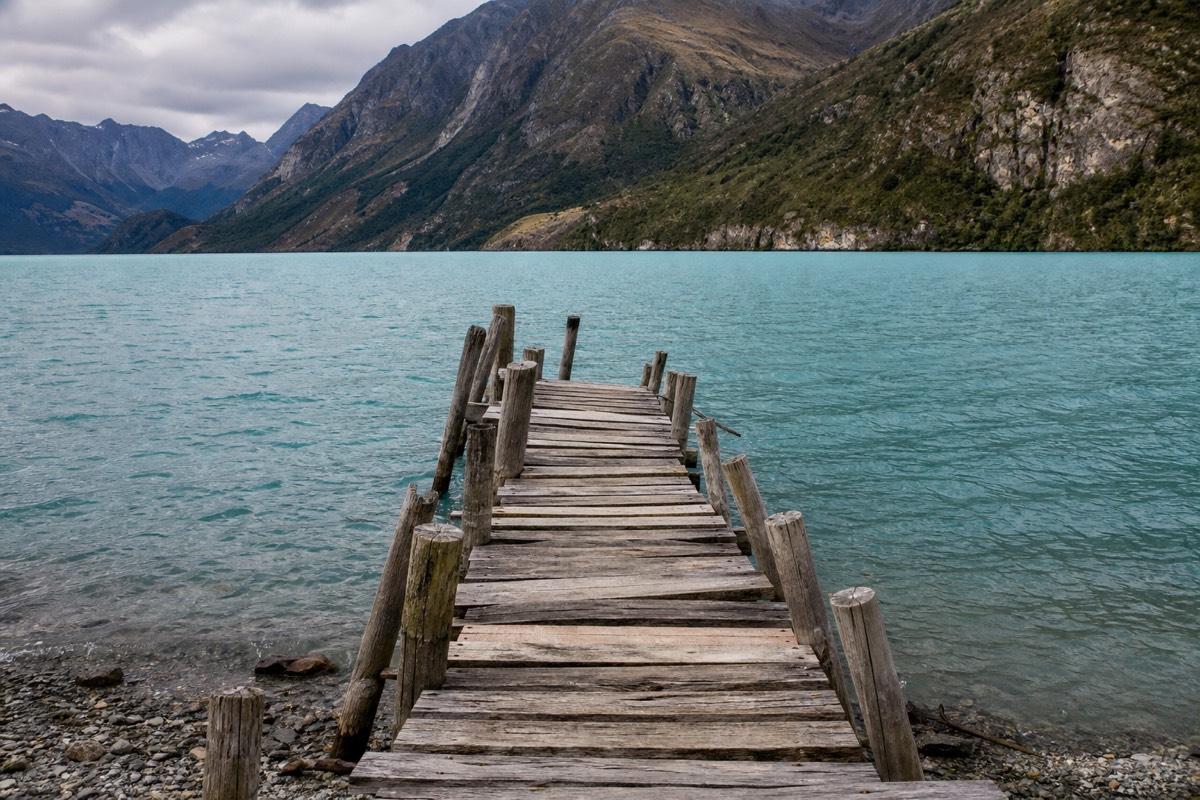 The catamaran crossing on the way into the park